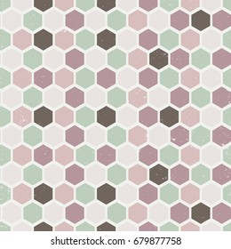 Abstract figures seamless pattern with hand made unique texture. Good for wallpaper, pattern fills, web page background,surface textures.