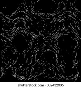Abstract filamentous background   - vector illustration 