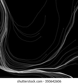 Abstract filamentous element for design project  - vector illustration 