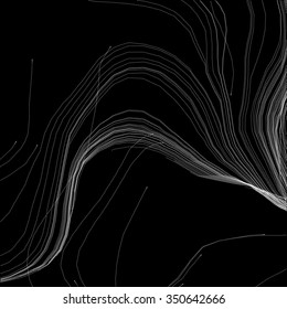 Abstract filamentous element for design project  - vector illustration 