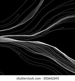 Abstract filamentous element for design project  - vector illustration 