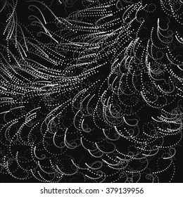 Abstract filamentous stippled element for design project  - vector illustration 