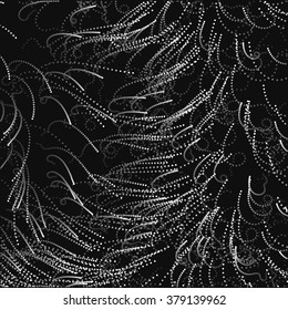 Abstract filamentous stippled element for design project  - vector illustration 