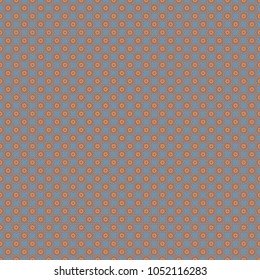 Abstract filigree seamless pattern. Vector mandalas in brown, blue and orange colors. Template for textile, carpet, wallpaper, fabric.