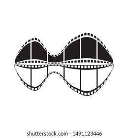 abstract film icon vector illustration template design