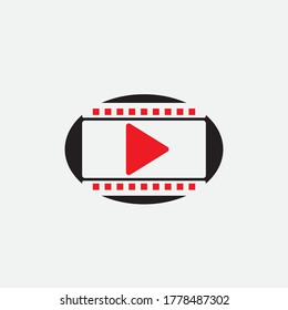 abstract film icon vector illustration template design