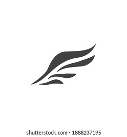 Falcon Wing Logo Template Vector Icon Stock Vector (Royalty Free ...