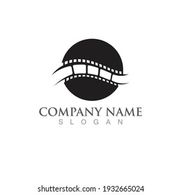 abstract film icon vector illustration template design