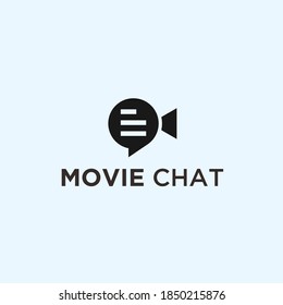 abstract film logo. chat icon