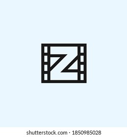 abstract film logo. z icon