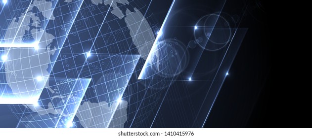 Abstract finance and business background with graph. world economic concept