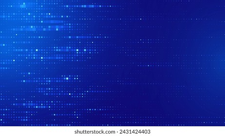 Abstract Finance Digital Business Background. Fintech Technology or Science Research Presentation Backdrop. Digital Crypto Business Vector Illustration.