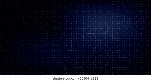 Abstract Finance Digital Business Background. Fintech Technology or Science Research Presentation Backdrop. Digital Crypto Business Vector Illustration.