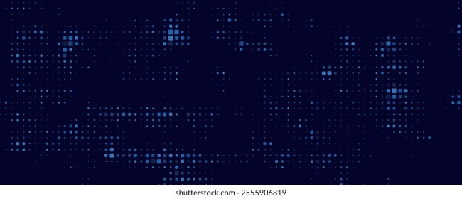 Abstract Finance Digital Business Background. Fintech Technology or Science Research Presentation Backdrop. Digital Crypto Business Vector Illustration.