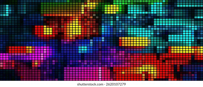 Abstract Finance Digital Business Background. Fintech Technology or Science Research Presentation Backdrop. Digital Crypto Business Vector Illustration.