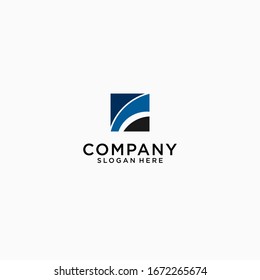 abstract finance logo concept vector