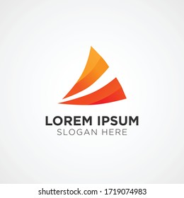 Símbolo del vector del logotipo financiero abstracto