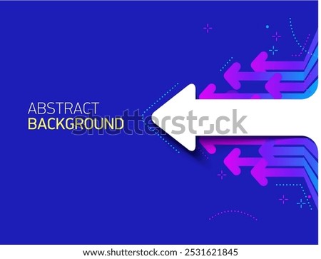 Abstract financial background with rainbow arrows going Up. Concept of moving forward and success. Abstract background with  arrows. Vector illustration. 
