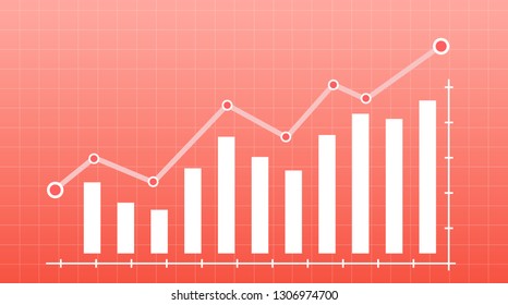 Abstract financial chart