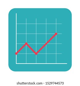 Abstract financial chart with arrow. Vector Illustration EPS10