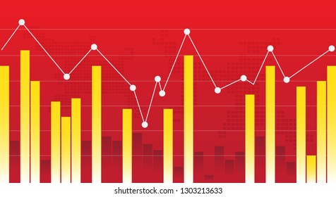 Abstract Financial Chart Index Vector Eps.10