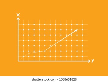 abstract financial chart with uptrend line