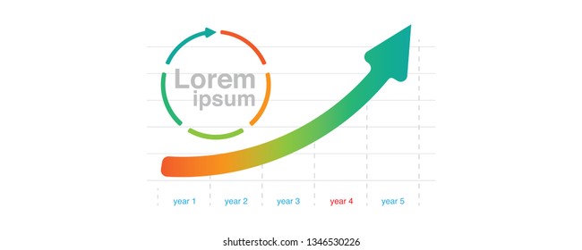 abstract financial chart with uptrend line graph and numbers in stock market