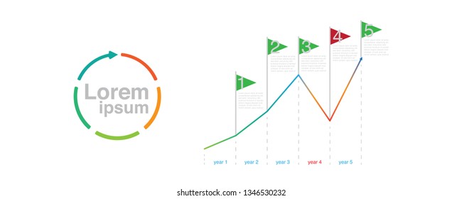 abstract financial chart with uptrend line graph and numbers in stock market