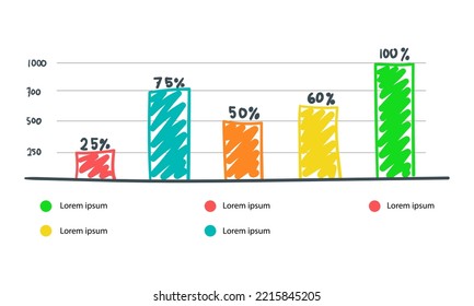 abstract financial chart with uptrend line graph and numbers in stock market on gradient white color background, handwritting style
