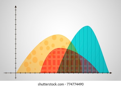 Abstract financial chart with uptrend line graph. Business Chart. Market element