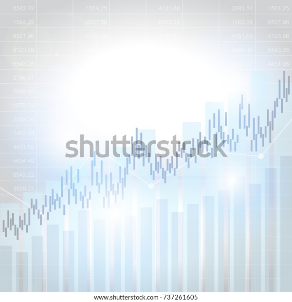 Abstract Financial Chart Uptrend Line Graph Stock Vector Royalty Free 737261605