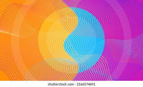 Resumen geometría fina fondo colorido