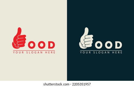 abstract finger thumb icon logo. simple design thumbs up vector. great for appreciation logo icons.