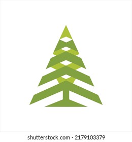 Abstract fir tree vector. fir tree icon