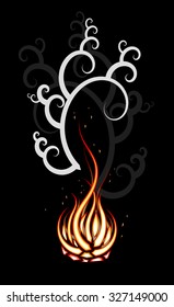 Abstract fire