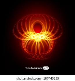 Abstract fire angel/demon