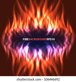 Abstract fire background. EPS10 vector.