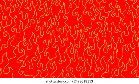 Abstract Fire Background. Abstract flame Background. doodle fire background. Fire Pattern background. Fire flame pattern. 