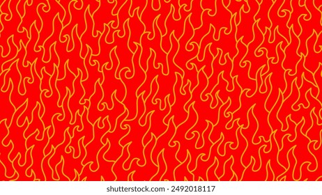 Abstract Fire Background. Abstract flame Background. doodle fire background. Fire Pattern background. Fire flame pattern. 