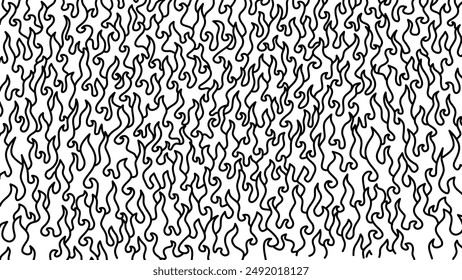 Abstract Fire Background. Abstract flame Background. doodle fire background. Fire Pattern background. Fire flame pattern. 