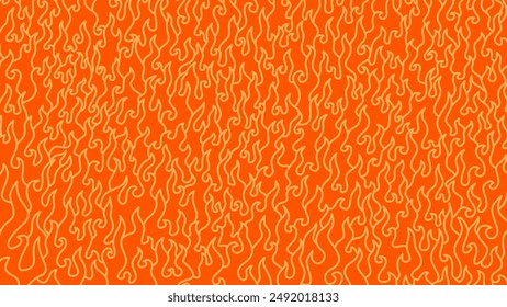 Abstract Fire Background. Abstract flame Background. doodle fire background. Fire Pattern background. Fire flame pattern. 