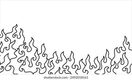 Abstract Fire Background. Abstract flame Background. doodle fire background. Fire Pattern background. Fire flame pattern. 