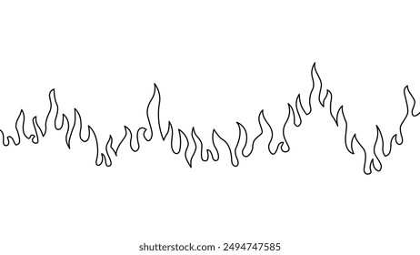 Abstract Fire Background. Abstract flame Background. doodle fire background. Fire Pattern background. Fire flame pattern.