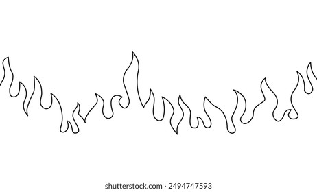 Abstrakter Brandhintergrund. Abstrakter Flammenhintergrund. Doodle-Feuer-Hintergrund. Hintergrund des Brandmusters. Brandflammenmuster.