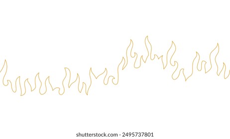 Abstract Fire Background. Abstract flame Background. doodle fire background. Fire outline. Fire flame continue line.