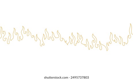 Abstract Fire Background. Abstract flame Background. doodle fire background. Fire outline. Fire flame continue line.