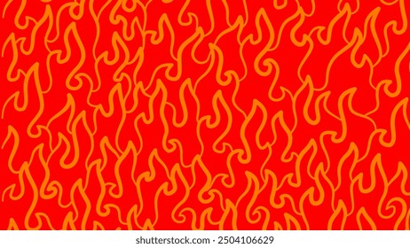 Abstract Fire Background. Abstract flame Background. doodle fire background. Flame Seamless Pattern. Fire flame seamless pattern.