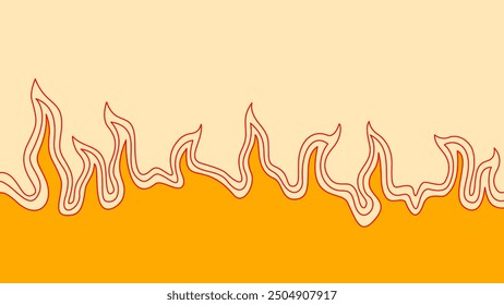 Abstract Fire Background. Abstract flame Background. doodle fire background. Flame Seamless Pattern. Fire flame seamless pattern.