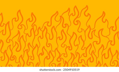 Abstract Fire Background. Abstract flame Background. doodle fire background. Flame Seamless Pattern. Fire flame seamless pattern.