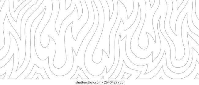 Abstract Fire Background. Abstract flame Background. doodle fire background. Fire outline. Fire flame continue line.